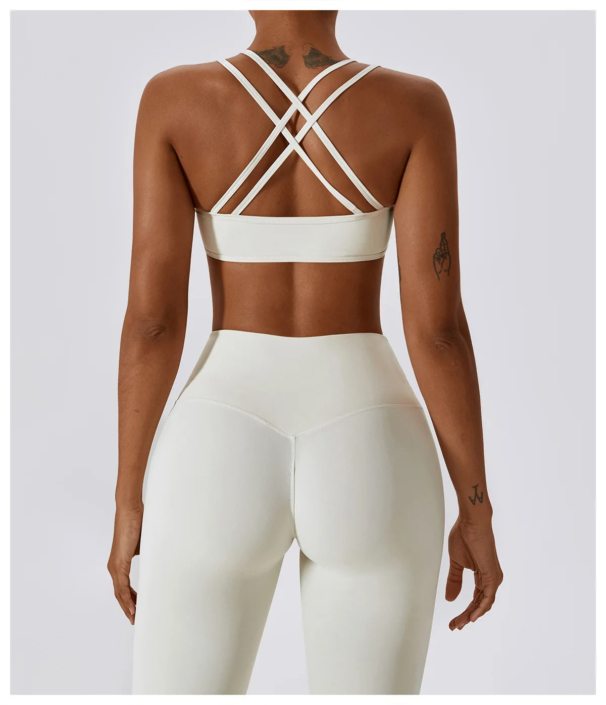 Legging Cintura Alta + Top Alças Cruzadas